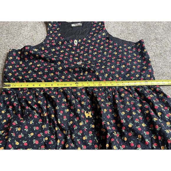 Carolart Designs Floral Sleeveless Cottage Core Teacher Dress Fun Buttons Sz 2XL - Picture 6 of 6